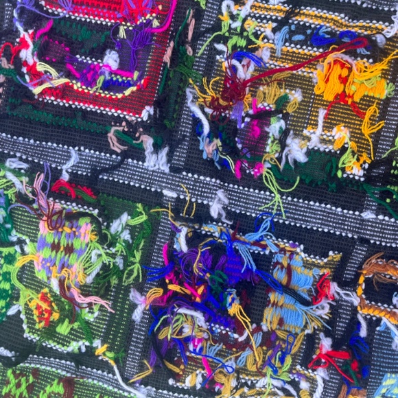 Chinese Zodiac Wall Hanging Bright Rainbow Textile Art Handmade VIntage - Picture 9 of 14